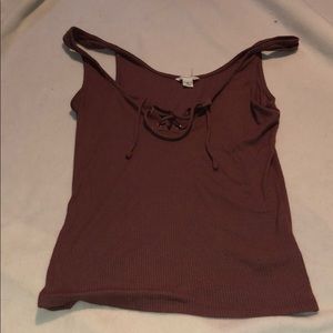 Dark rose pink tank top